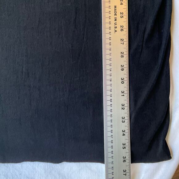 Jordan Taylor Women Blouse size XL Deep V-neck Lace Detail Stretchy Fancy Black - Picture 3 of 11